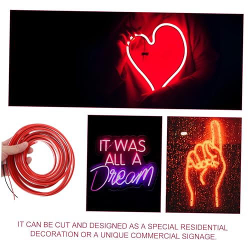 Tira de luz LED flexible de silicona rojo 12V miniatura 7