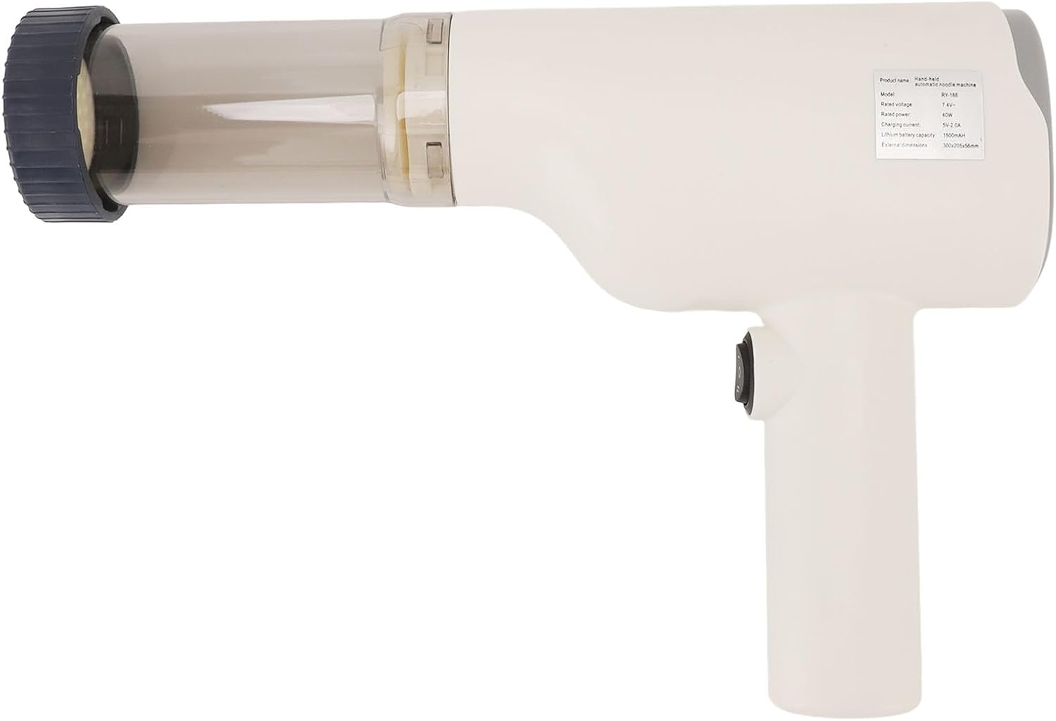 Handheld Electric Pasta Maker, Cordless Pasta Machine Noodle Maker, Noodle Maker with and Cutter Automatic Dough Pressing Machine for Homemade Spaghetti Ramen