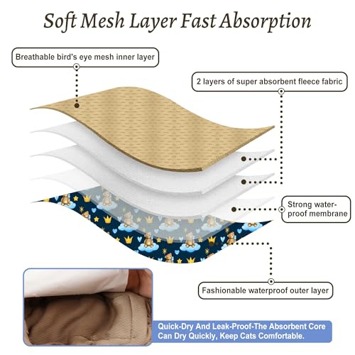 Image of Reusable Dog Diapers Male 3Pcs, Premium Washable Belly Bands for Male Dogs XLarge, High Absorbing Male Dog Wraps for Doggie & Puppy in Incontinence, Excitable Urination and Training (Bear, XL)