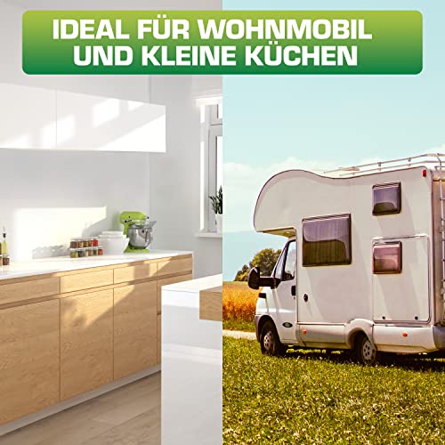 InLine – Unterschrank Monitor Halterung, klappbare Deckenhalterung für TV & Fernseher bis 27 Zoll (68cm), ideal für das Wohnmobil, VESA 75x75 und 100x100, bis max. 20KG, 23163A – Bild 5