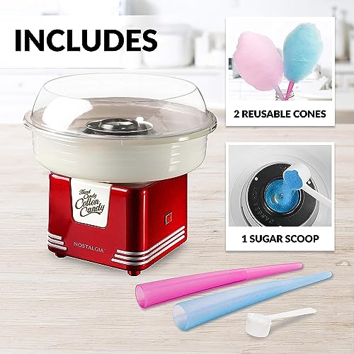 image for Nostalgia Cotton Candy Machine - Retro Cotton Candy Machine for Kids w