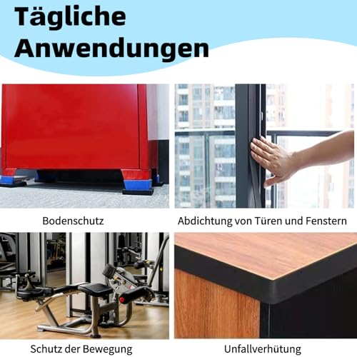 Gummistreifen, Neopren Gummimatte 50mm x 5mm x 3m – Vollgummi Gummistreifen für DIY Dichtungen, Vibrationsschutz, Anti-Rutsch Unterlage, Werkbank, Bodenbeläge, Isolierung & Schutzmatte