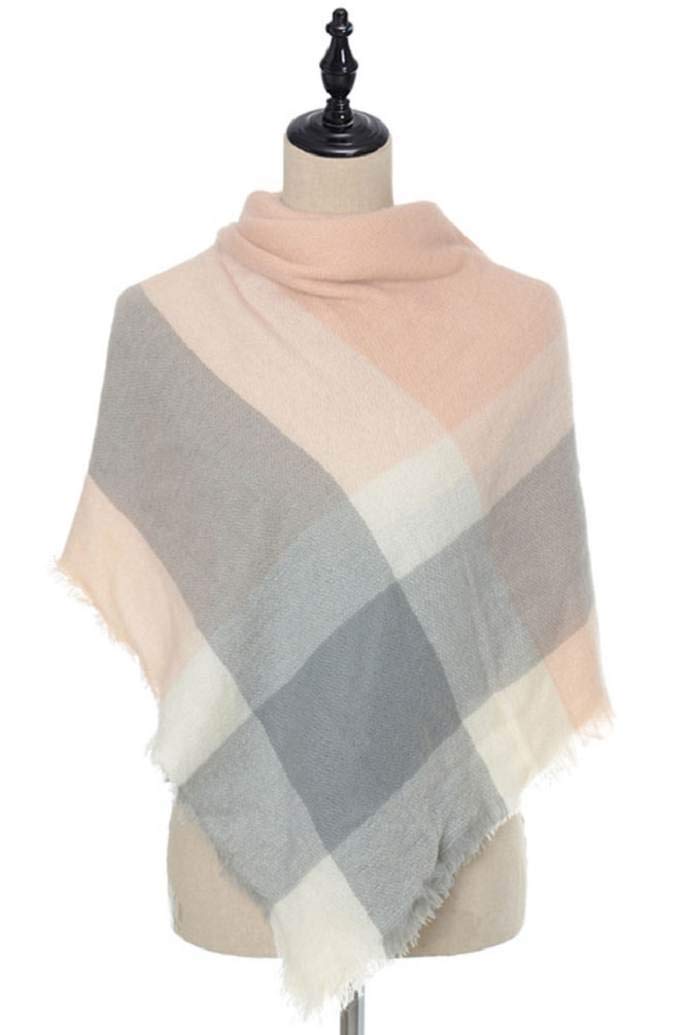 heekpek Moda Nappe Morbido Donne Sciarpa Avvolgere Scialle Scarf Wrap Caldo Modello Lattice Scialle Stole con Nappa Stile Quadrato