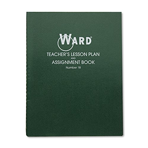 Ward 18 Lesson Plan Book, Wirebound, 8 Class Periods/Day, 11 x 8-1/2, 100 Pages, Green