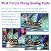 YEQIN 8pcs Quick Turn Fabric & That Purple Thang Sewing Tools Set - Assorted Sizes Tube Turners & That Purple Thang Tools for Sewing Craft DIY Projects Tools #3