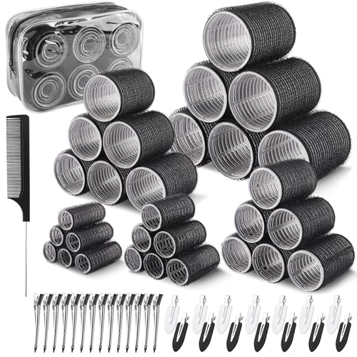 Beihre 60 Pcs Lockenwickler Set, 5 Größen Lockenwickler Groß: 55/45/40/30/20 mm, Lockenstab ohne hitze mit Klammern Rutschfest, Selbsthaftend, Geeignet für Langes, Mittellanges und Kurzes Haar. Beihre 60 Pcs Lockenwickler Set, 5 Größen Lockenwickler Groß: 55/45/40/30/20 mm, Lockenstab ohne hitze mit Klammern Rutschfest, Selbsthaftend, Geeignet für Langes, Mittellanges und Kurzes Haar.