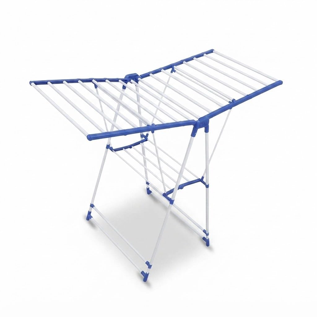 Drumstone { 2026 Brings 5 Years Warranty ) Folding Cloth Dryer Stand for Home Heavy Duty Portable Stainless Steel Heavy Frame Foldable Clothes Drying Rack for Balcony Indoor Outdoor Heavy Capacity-image-47