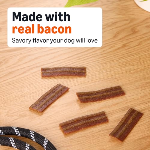 Amazon Basics Bacon and Turkey Flavor Bac'n Strips Dog Treats - 25 oz Bag view 2