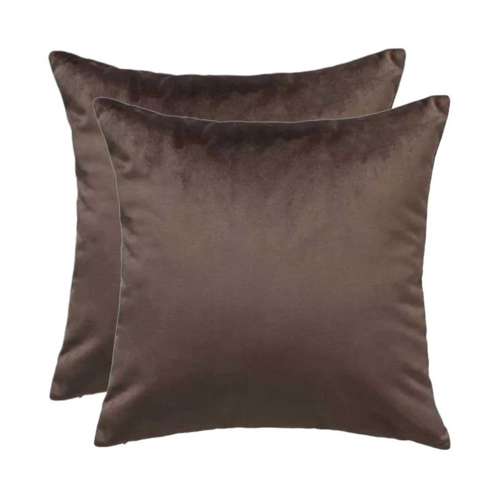 Throw Pillow Cases Set Of 2 Velvet Decorative Cushion Covers With Zipper｜Sofa Pillow Cases 12x20 18x18 20x20 24x24 Inch Couch Living Room Cushion Protector Cover