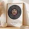 Made by Mika Ltd Personalised Vinyl Record Print – Custom Song Lyric Wall Art Gift | A5 A4 A3 Sizes | Choose Colour & Frame | Music Keepsake for Couples, Weddings & Anniversaries (Brown) #3