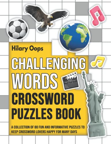 Challenging Words Crossword Puzzles Book: A Collection of 80 Fun and Informative Puzzles to keep Crossword Lovers Happy for Many Days image 2