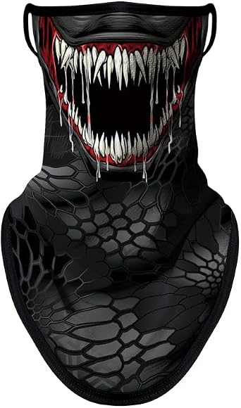 Red Plume Bandana Face Mask with Ear Loop Neck Gaiter Face Mask Scarf Face Cover Summer UV Protection Balaclava for Men Women