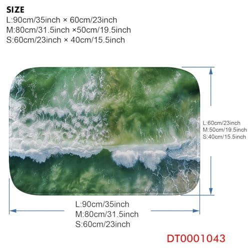 Tapis de salle de bain absorbant rapide en microfibre et mousse à mémoire YHFR - 3
