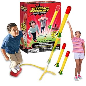 Stomp Rocket Super High Performance Launcher – Soars up to 400 Ft – 6 Extreme Height Rockets and Adjustable Launcher…