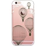  Funda iPhone 6S, TrendyBox Cute Funda para iPhone 6 6S (Apple Paracaídas)