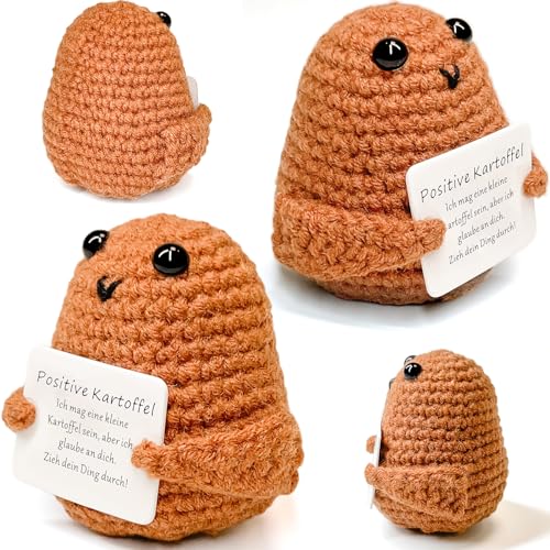 Positive Potato Grote cadeauset, Pocket Hug cadeaus voor vrouwen, kleine geluksbrenger voor beste vriendin en kinderen, motivatiegeschenk, partner, herfstdecoratie, geluksbeerchi-vulling - Afbeelding 4