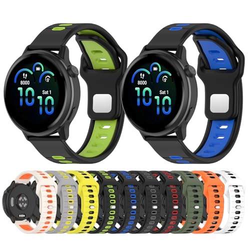 Correa de silicona 20mm compatible Garmin Vivoactive 6 miniatura 6