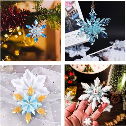 ERBO 4 stampi in silicone per Natale, fiocchi di