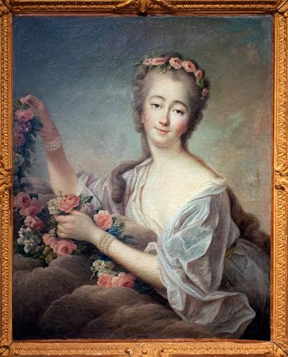 Portrait Madame Du Barry Flore Toile Décoration Murale Chambre et Bureau