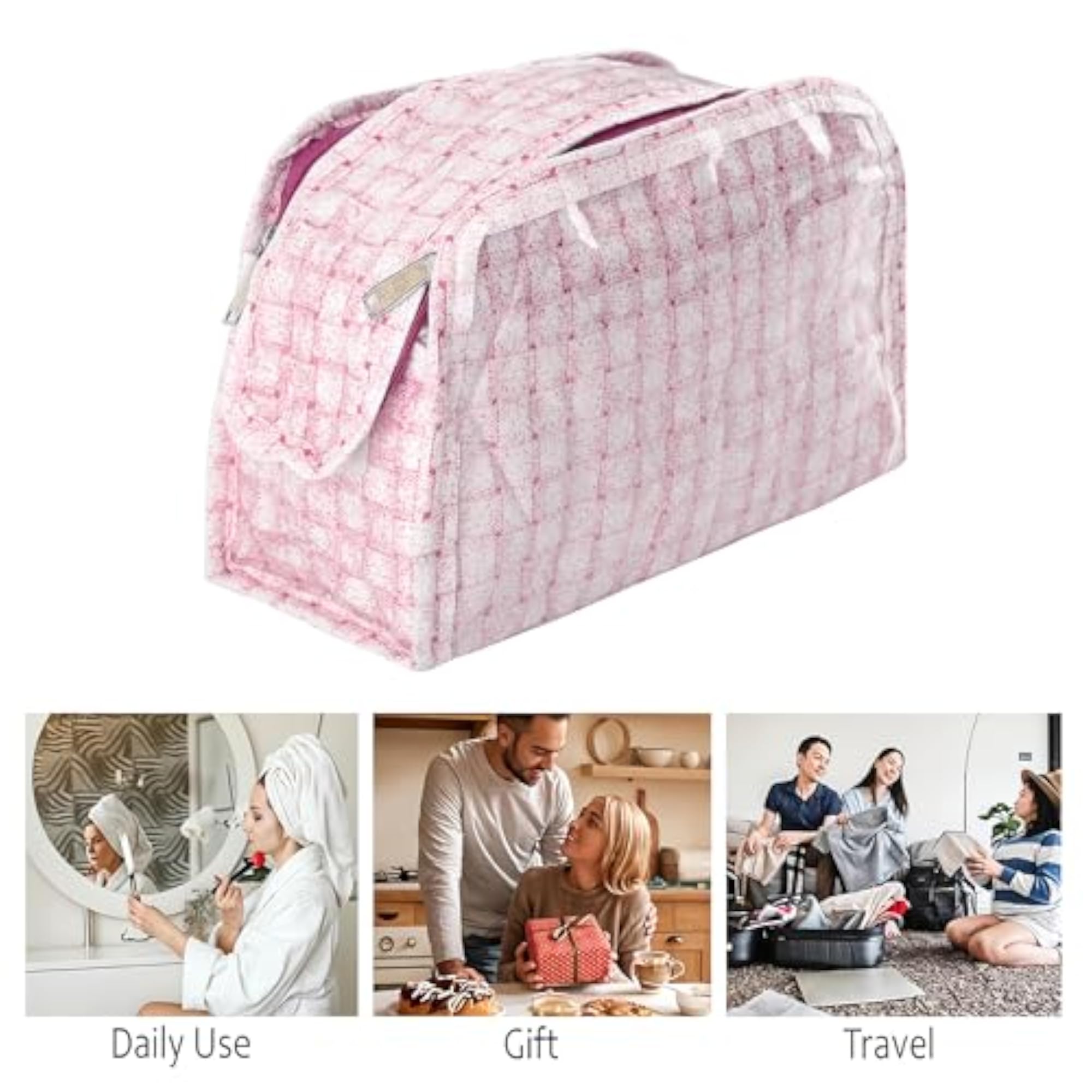2 Pcs PVC Waterproof Makeup Pouch Bag