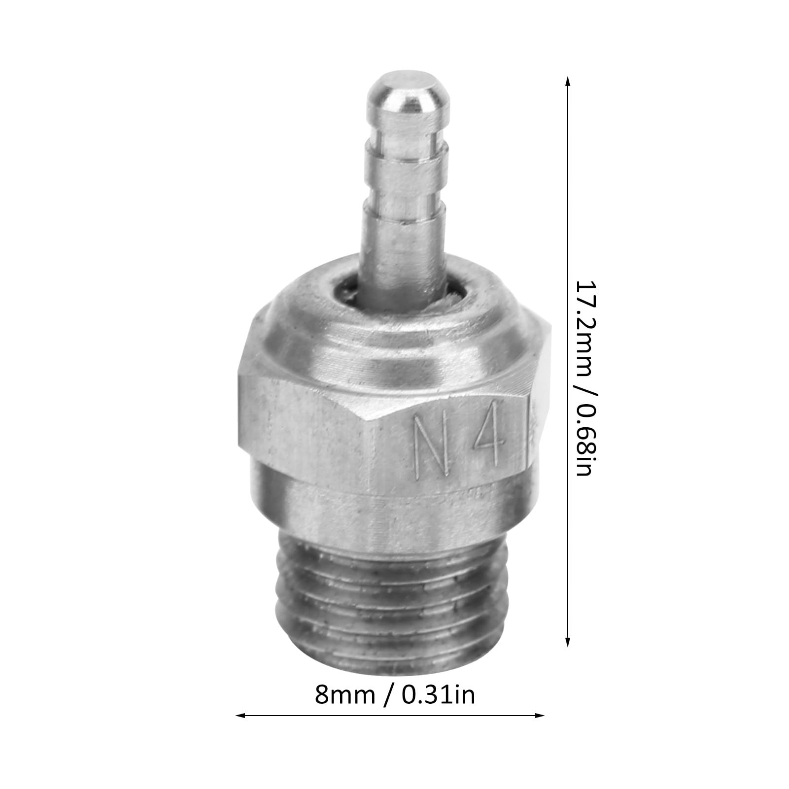 Bujía incandescente RC N3 N4 para motores de metanol, una pieza de motor nitro RC dedicada y reemplazo de bujía incandescente de coche RC para selecciones seleccionadas