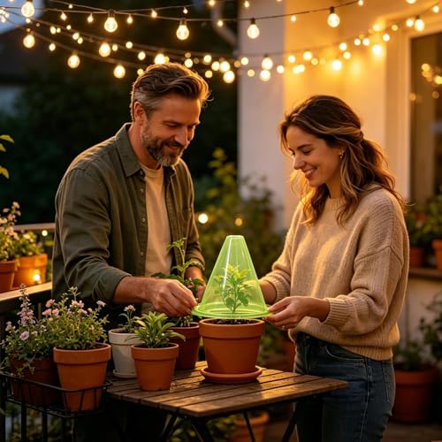 Campana para jardín de 24 piezas de plástico reutilizable para plantas 2