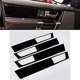 YIWANG ABS Car Interior Door Handle Panel Cover Trim 4pcs/set For Land Rover Discovery 4 LR4 2009-2016 Car Accessories (Gloss Black)