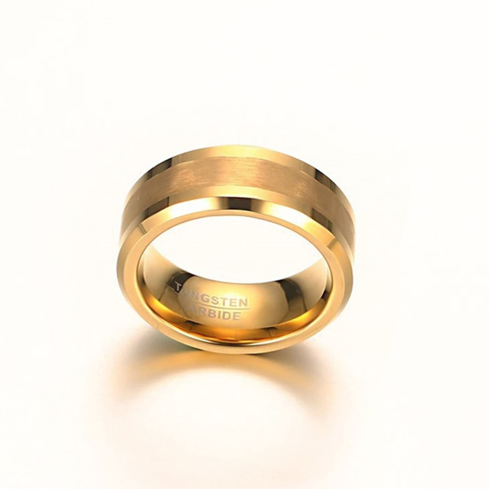 Anelli Personalizzati con Nome,Anello Carbide Tungsteno Argento Oro Anello Rotondo Anello Coppia Matrimonio