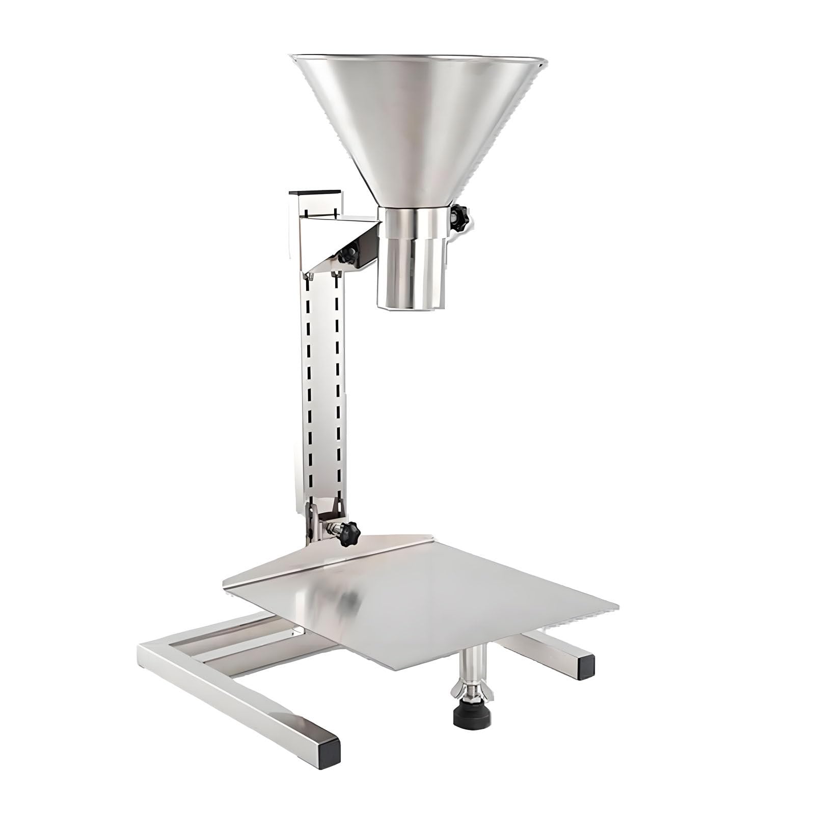Embudo De Llenado De Acero Inoxidable, Capacidad De Carga De 50 Kg, Soporte Pesado para Uso Industrial Versátil, Ajustable con Plataforma De Elevación 12cm