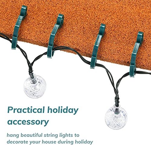 Queekay 100 pieces christmas light hooks holiday plastic siding clips mini outdoor gutter light hanging hangers for icicle rope lights christmas decoration outdoor light 2 Queekay 100 pieces christmas light hooks holiday plastic siding clips mini outdoor gutter light hanging hangers for icicle rope lights christmas decoration outdoor light - image 3