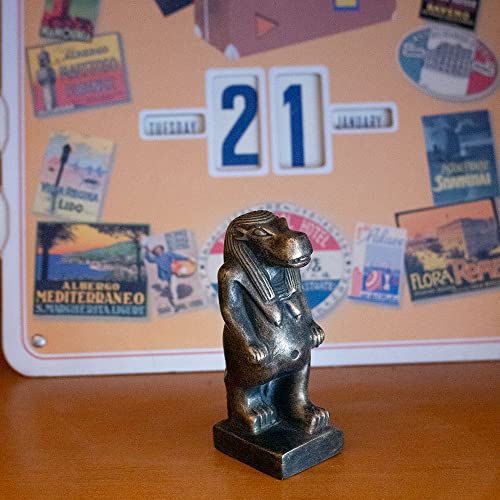 Estatua Taweret Diosa Egipcia de Bronce Animal miniatura 7