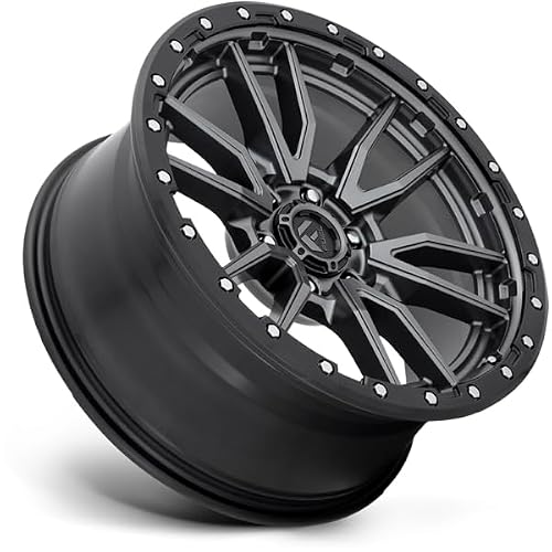 FUEL OFF-ROAD D680 REBEL 20X9, 6X135, 5.79, 20mm MATTE GUN METAL BLACK BEAD RING - D68020908957