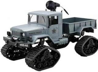 Remote Control Car RC Military Truck with HD Camera Rechargeable Battery 2.4Ghz 1/16 Scale Off-Road All Terrains Remote Control Vehicle for Kids Adults Boys and Girls (Gray) (Grey