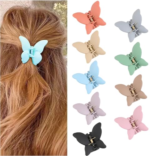 Clip antiscivolo a forma di farfalla, per capelli di medio spessore, per donne e ragazze, accessorio per capelli hawaiani (HairclawButterfly)