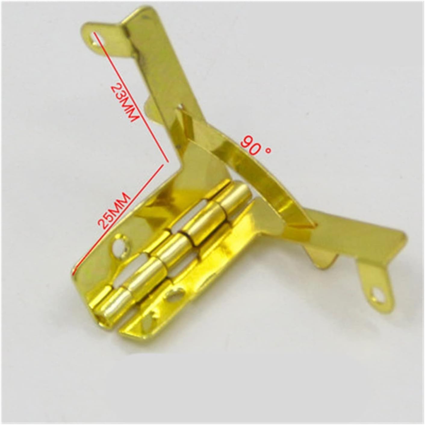 Hinges 2/10Pc Antique Bronze Hinge Support Frame Jewelry Wine Case Wooden Cigar Gift Watch Box Lid 90 Degree Spring Furniture Hardware (Color : Silver, Size : 2 Pieces)