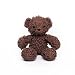 Bears for Humanity Organic Baby Sherpa Bear Plush Animal Toy, Dark Brown, 10"