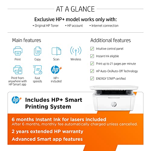 Hp Laserjet Mfp M140We All-In-One Wireless Black & White Printer With Hp+ And Bonus 6 Months Instant Ink (7Md72E) #TOP3