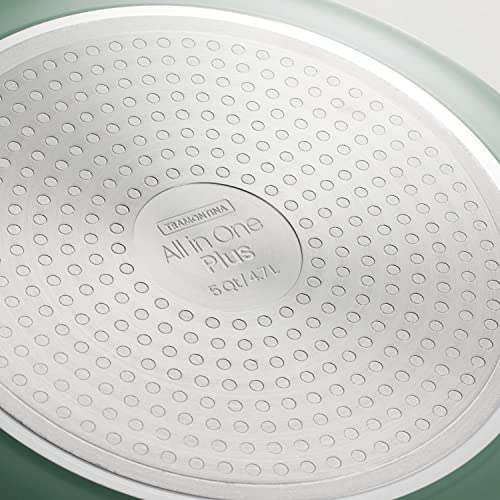 Tramontina All-in-One Plus Pan 5-Qt Ceramic Non Stick Pan with Lid, Green by Tramontina - Image 9