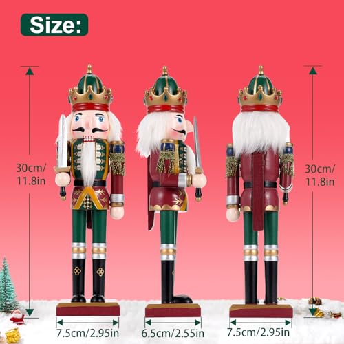 image for Tpudn Christmas Decorations Nutcracker Ornament,12 inch Wooden Traditi