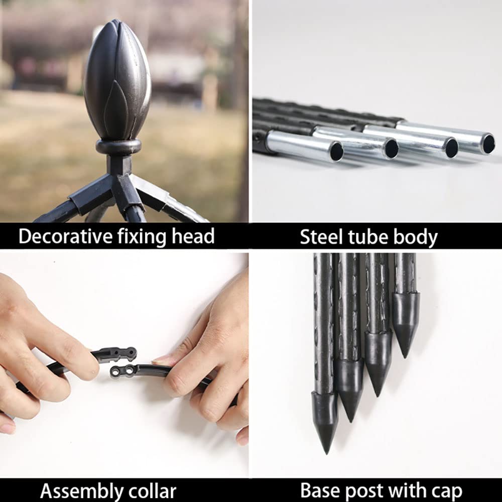 Tour Obélisque De Jardin,Tuteur Plante Grimpante,Stable Cage À Tomates