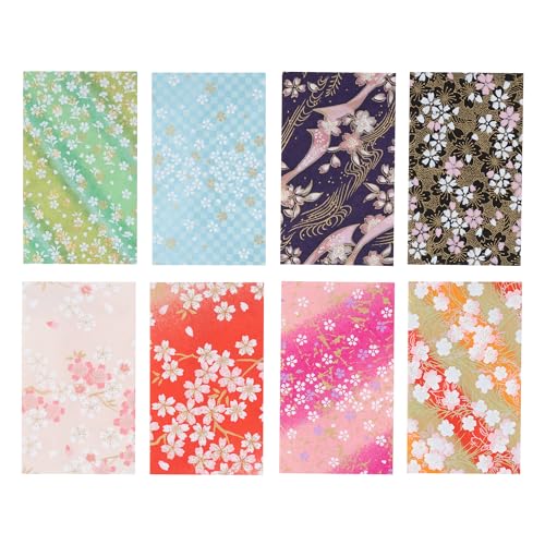 Amazon | 【Amazon.co.jp 限定】和紙かわ澄 特撰 友禅和紙 ぽち袋 桜柄