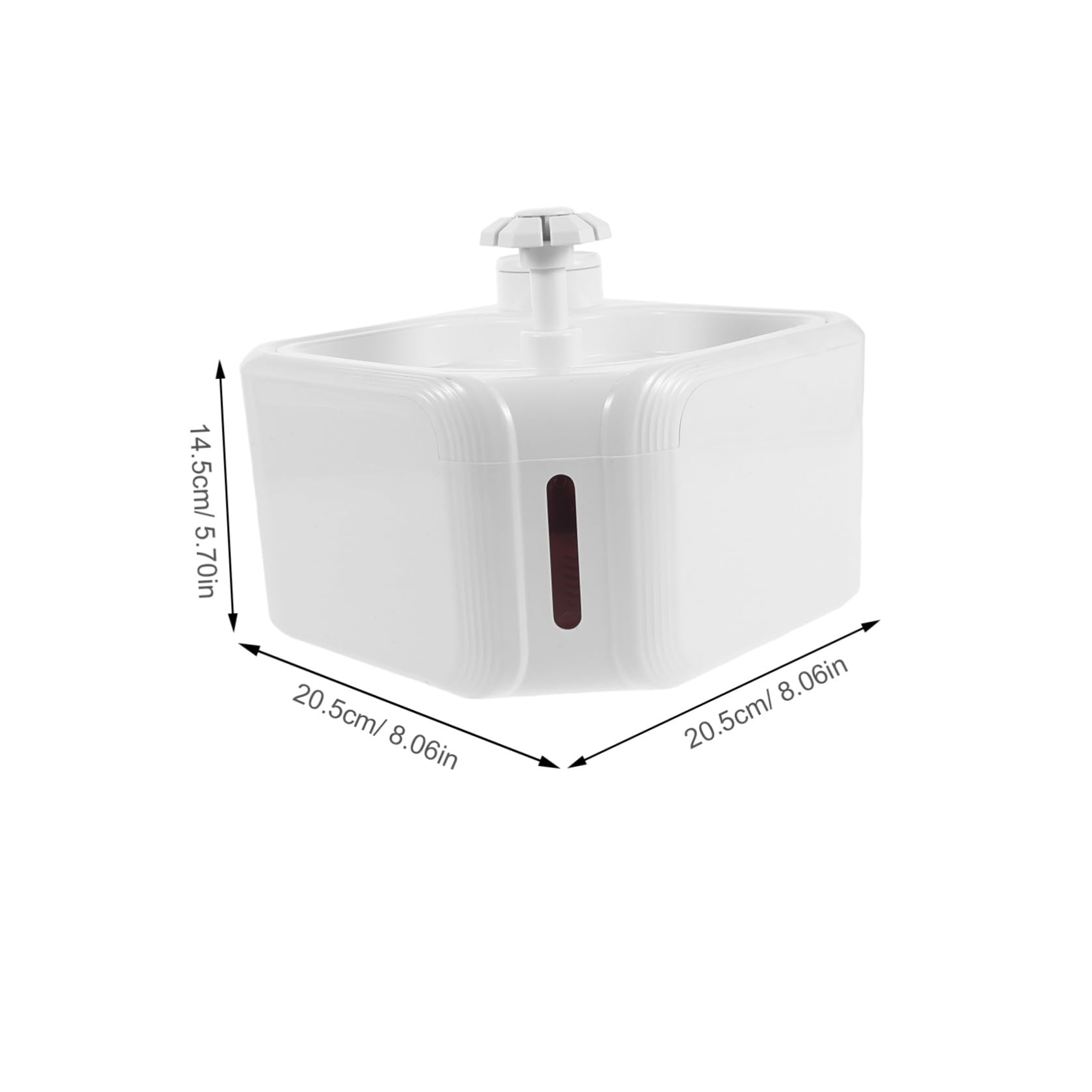 HOMSFOU Fontaine à Eau Automatique Fontaine à Eau pour Chats pour Animaux ABS, Grosse Capacité, Blanc, Silencieuse, Détection de Mouvement, Usage Intérieur Plan de Travail