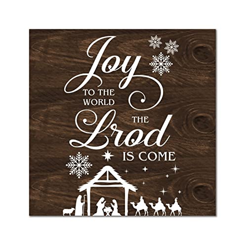 Plaque murale rétro en bois Joy to The World pour un foyer rempli de bonheur