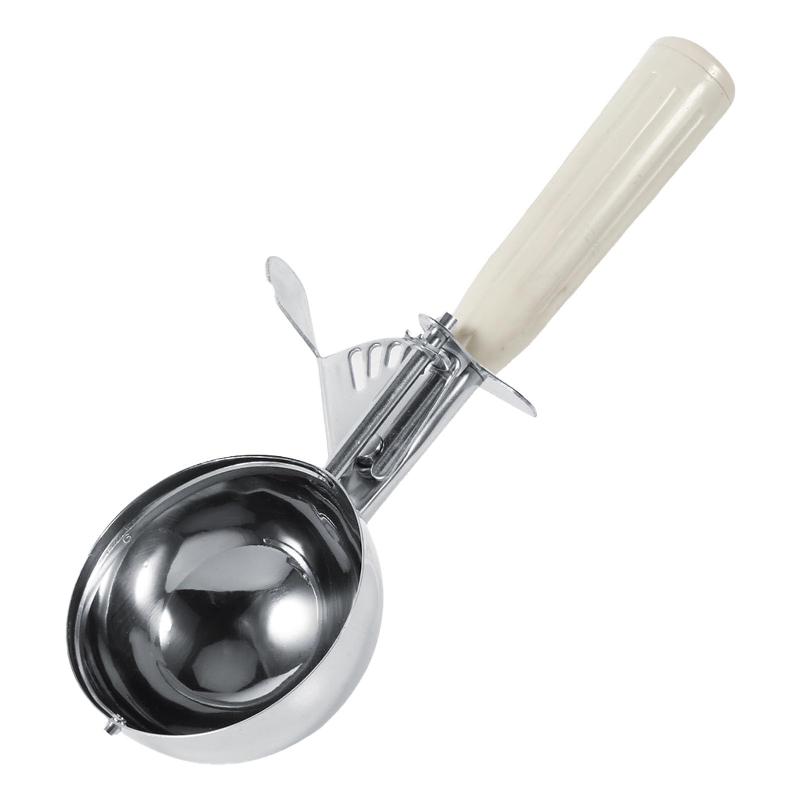 Yctze Cuchara Tipo Cuchara para Helado de Acero Inoxidable con Antideslizante para el Hogar y Tiendas de Postres, Herramienta de Cocina Duradera y Práctica, 1 Unidad (6,8 CM)