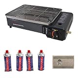 Cartucho B-250 incluido Militar-TLD Promocion Butsir Barbacoa a Cartucho multigrill, Negro, COCH0011 Incluido 4 Cartuchos BUTSIR B-250 Gas