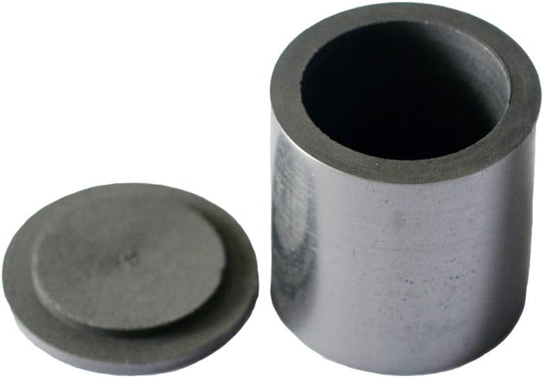Gold Silver Copper Smelting Graphite Crucible Cup with Lid Lab Supply (100X100MM)