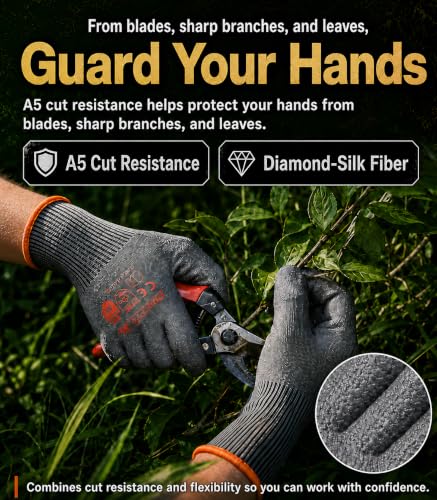 Lipropp Cut-Resistant Gloves ANSI A5 Safety Work Glove — view 3