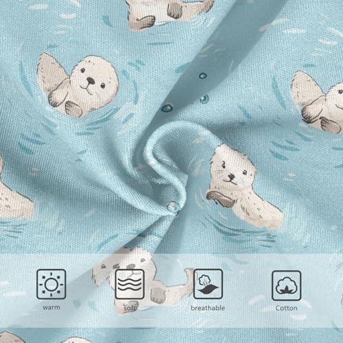 Girls Underwear Soft Cotton Sea Otter Kids Panties in Sizes 2/3t, 4t, 5t, 6 and 83