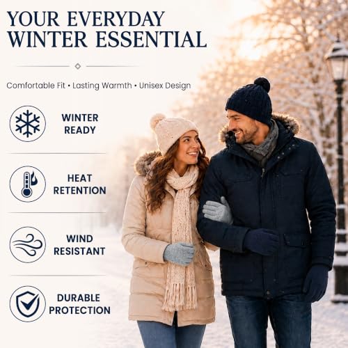 Image of Wholesale Bulk Winter Magic Gloves Warm Brushed Interior, Stretchy Assorted Mens Womens