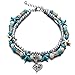 Produktbild Mode Seestern Fußkettchen - Schildkröte Fußkettchen Nachahmung Perlen Fuß Armband, Conch Sea Star Yoga Strand Fußkettchen Fuß Zubehör für Frauen Mädchen Lady Geschenke